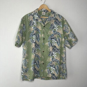 Royal Hawaiian Creations Button Down Short Sleeve Collar Shirt Sz XL Tropical